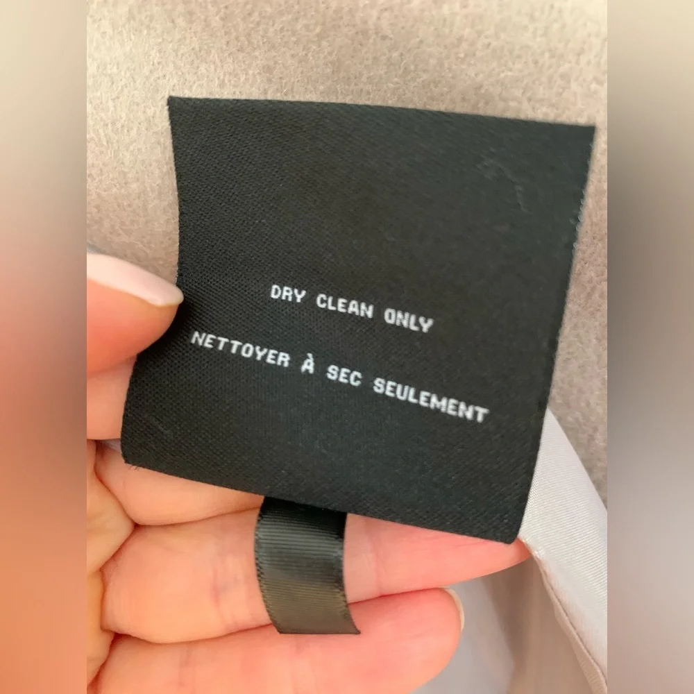 NEW! COLE HAAN WOOL BLEND LONG BELTED WRAP TRENCH COAT | SIZE 8 - Picture 9 of 12